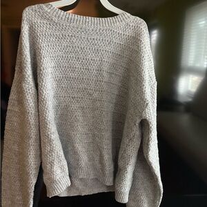 Cozy Gray Knit Sweater